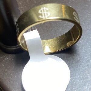 Gold Dollar Sign Ring